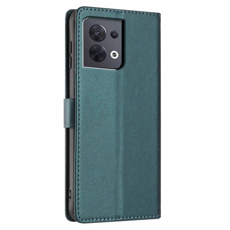 For OPPO Reno8 5G Tree Cat Embossed Flip Vegan Leather Phone Case