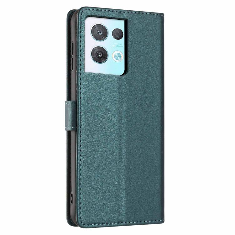 For OPPO Reno8 Pro 5G Tree Cat Embossed Flip Vegan Leather Phone Case