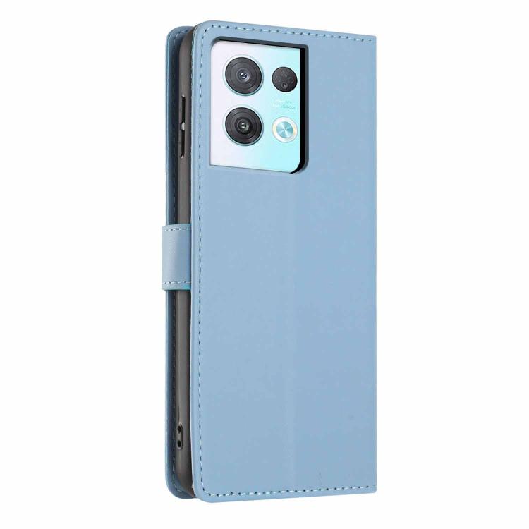 For OPPO Reno8 Pro 5G Tree Cat Embossed Flip Vegan Leather Phone Case