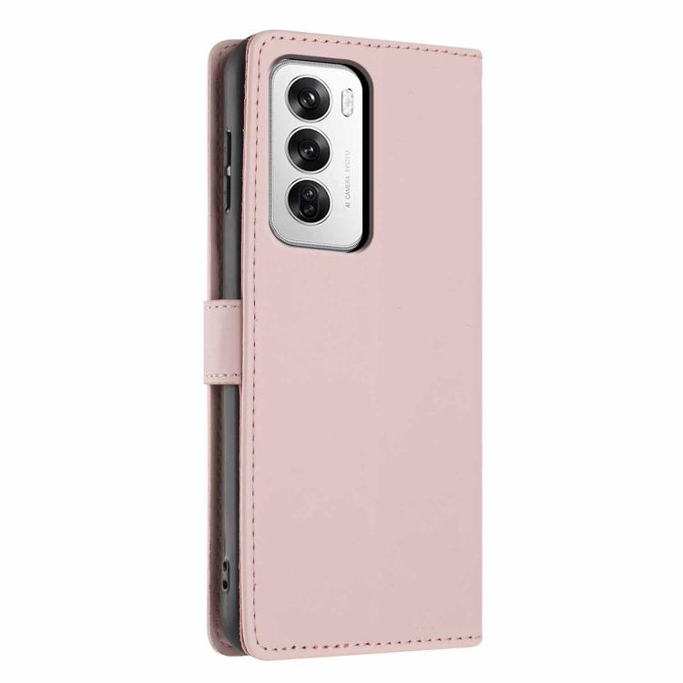 For OPPO Reno12 Global Tree Cat Embossed Flip Vegan Leather Phone Case