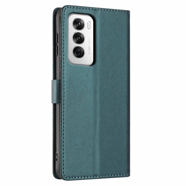 For OPPO Reno12 Global Tree Cat Embossed Flip Vegan Leather Phone Case