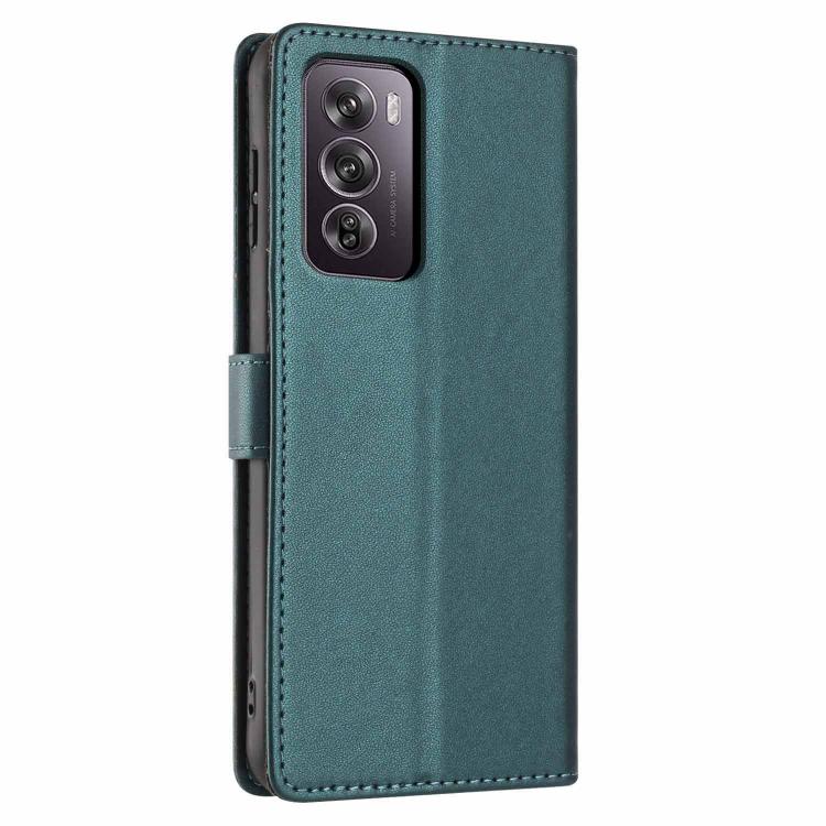For OPPO Reno12 Pro Global Tree Cat Embossed Flip Vegan Leather Phone Case