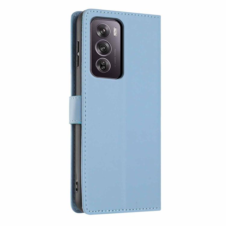 For OPPO Reno12 Pro Global Tree Cat Embossed Flip Vegan Leather Phone Case