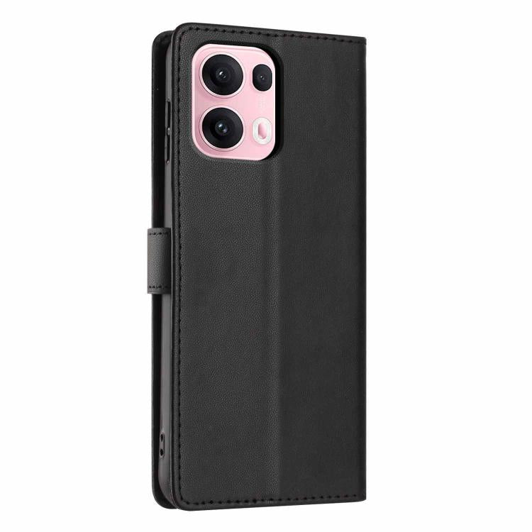 For OPPO Reno13 Global Tree Cat Embossed Flip Vegan Leather Phone Case