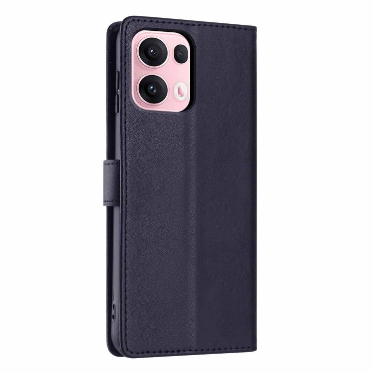 For OPPO Reno13 Global Tree Cat Embossed Flip Vegan Leather Phone Case