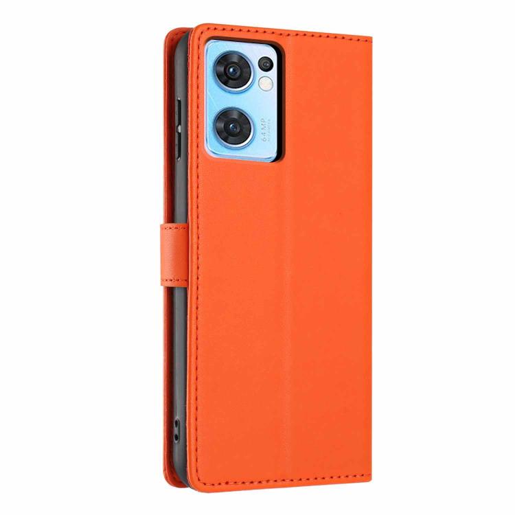 For OPPO Find X5 Lite Tree Cat Embossed Flip Vegan Leather Phone Case