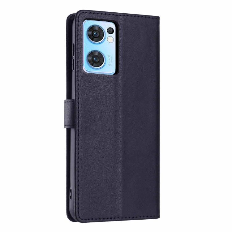 For OPPO Find X5 Lite Tree Cat Embossed Flip Vegan Leather Phone Case