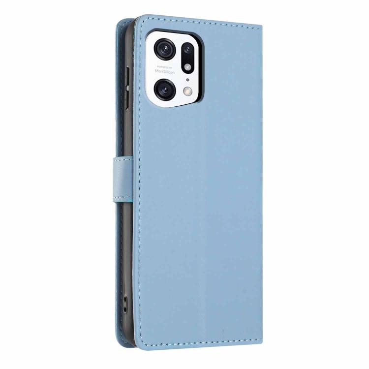 For OPPO Find X5 Pro Tree Cat Embossed Flip Vegan Leather Phone Case