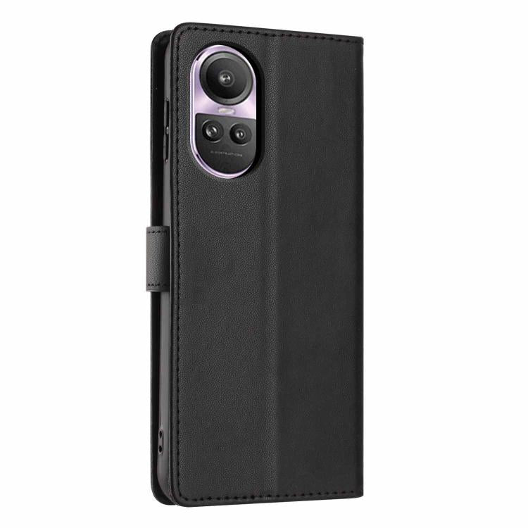 For OPPO Reno10 / Reno10 Pro Global Tree Cat Embossed Flip Vegan Leather Phone Case