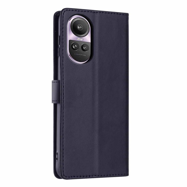 For OPPO Reno10 / Reno10 Pro Global Tree Cat Embossed Flip Vegan Leather Phone Case