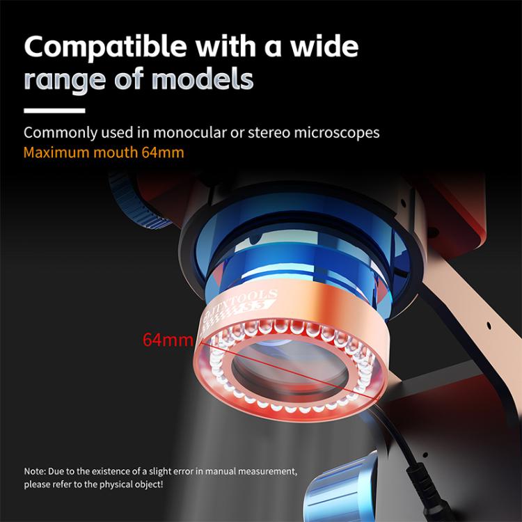 JTX S3 Aluminum Alloy 31Pcs High Brightness LED Microscope Dustproof Light Source