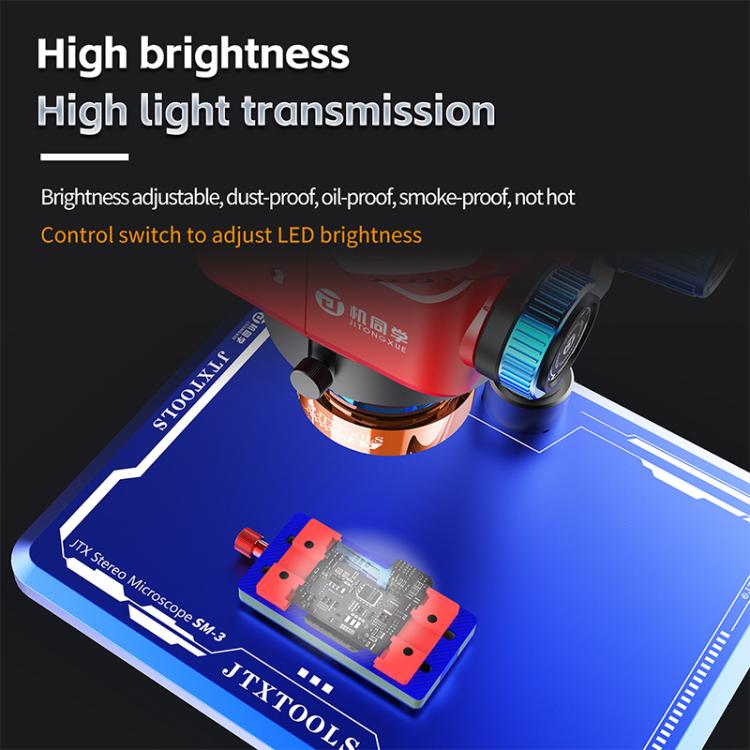 JTX S3 Aluminum Alloy 31Pcs High Brightness LED Microscope Dustproof Light Source