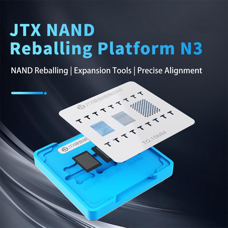 JTX N3 BGA Planting Tin Reballing Stencil Platform Set