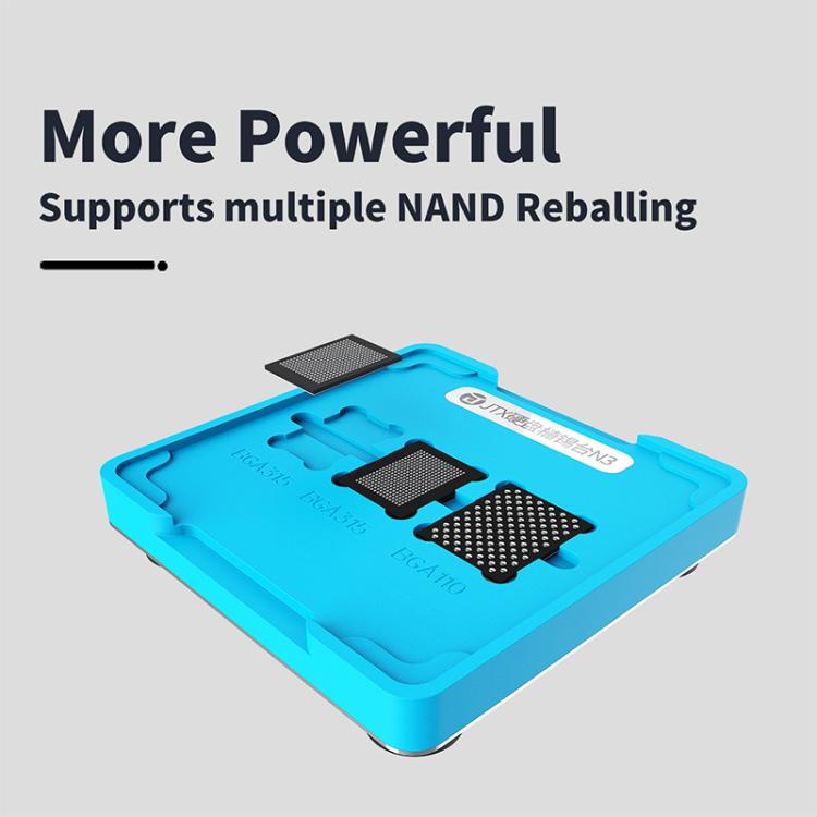 JTX N3 BGA Planting Tin Reballing Stencil Platform Set