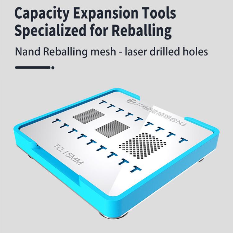 JTX N3 BGA Planting Tin Reballing Stencil Platform Set