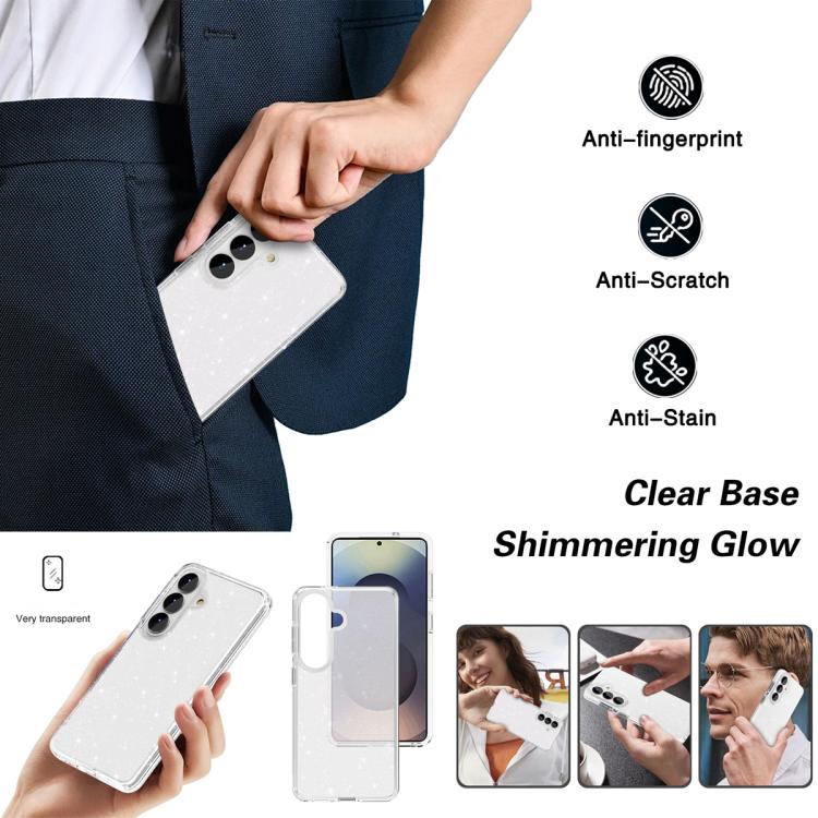 For Samsung Galaxy S26+ 5G Shockproof Terminator Glitter Powder Phone Case