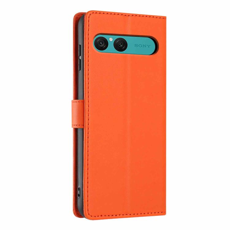 For Sony Xperia 10 VII Tree Cat Embossed Flip Vegan Leather Phone Case
