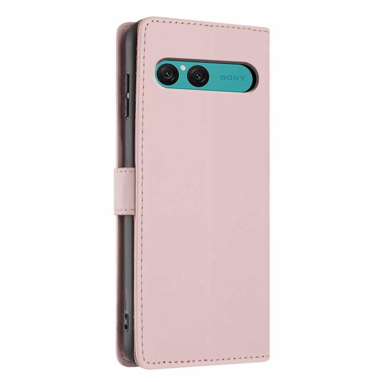 For Sony Xperia 10 VII Tree Cat Embossed Flip Vegan Leather Phone Case