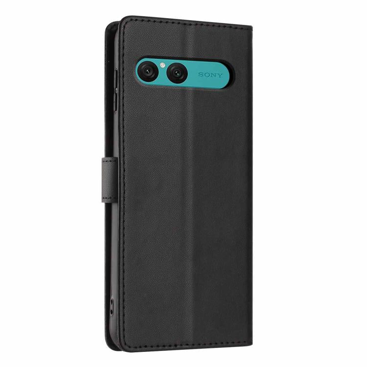 For Sony Xperia 10 VII Tree Cat Embossed Flip Vegan Leather Phone Case