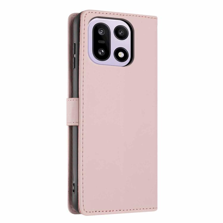 For OnePlus 15 Tree Cat Embossed Flip Vegan Leather Phone Case