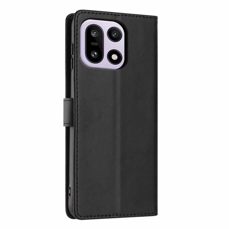 For OnePlus 15 Tree Cat Embossed Flip Vegan Leather Phone Case