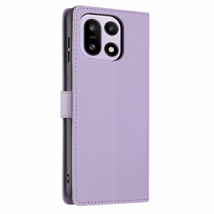 For OnePlus 15 Tree Cat Embossed Flip Vegan Leather Phone Case