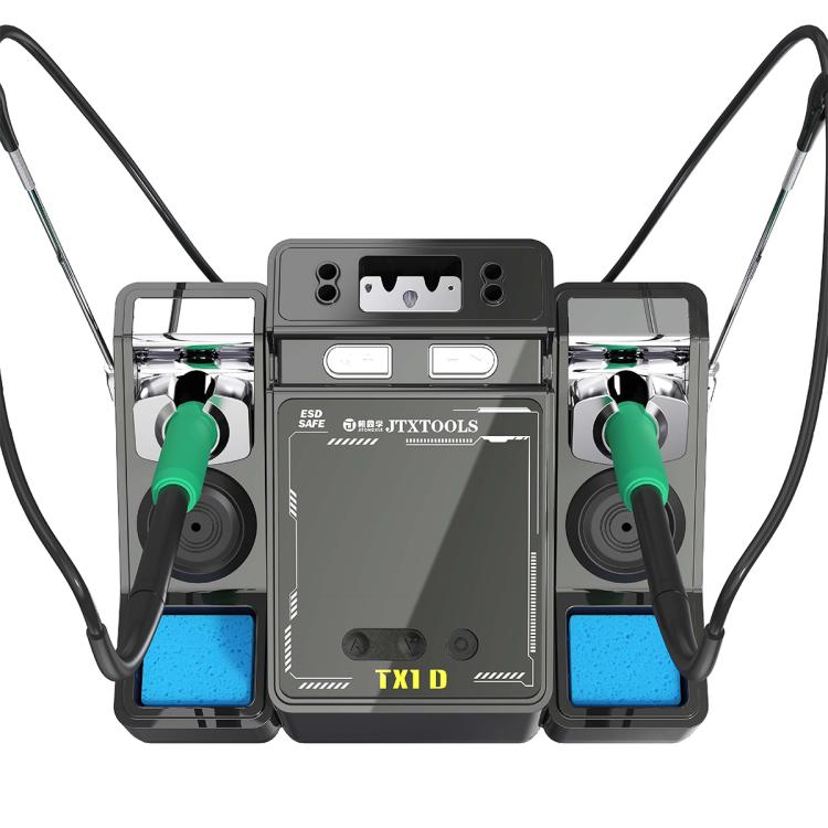 JTX TX1D Dual-Station Smart Soldering Rework Station, Plug:US Plug