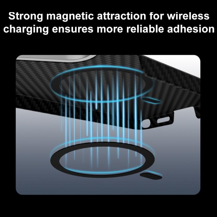 For Samsung Galaxy S26 Ultra 5G 600D Fine Grain Series Carbon Fiber MagSafe Phone Case
