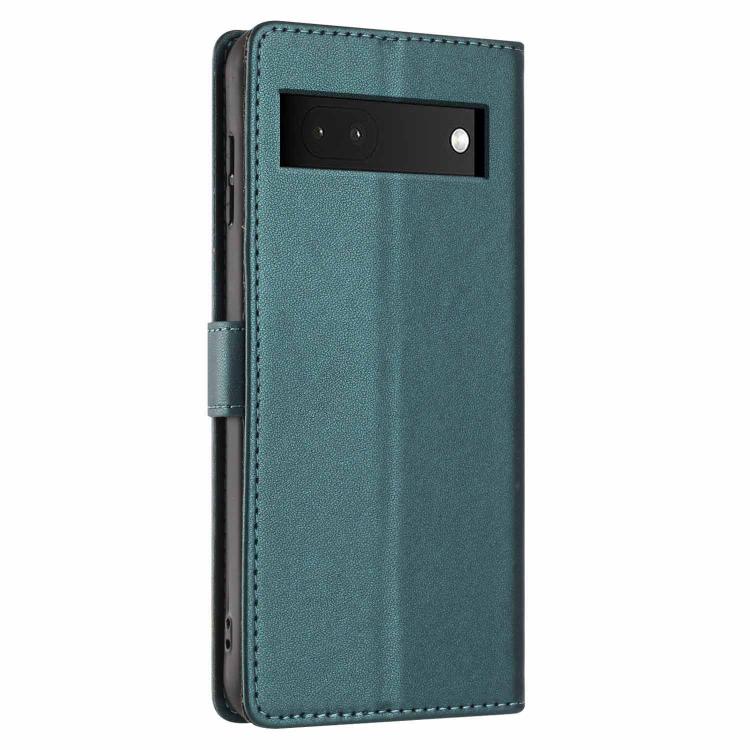 For Google Pixel 6a Tree Cat Embossed Flip Vegan Leather Phone Case