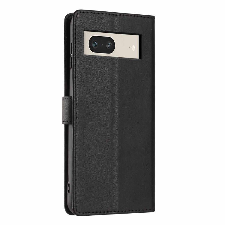 For Google Pixel 7 Tree Cat Embossed Flip Vegan Leather Phone Case