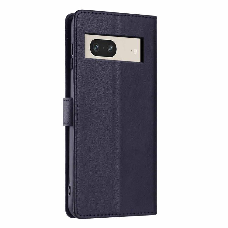 For Google Pixel 7 Tree Cat Embossed Flip Vegan Leather Phone Case