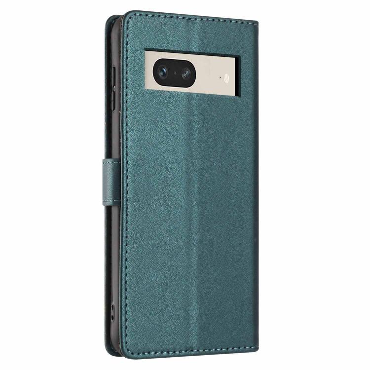 For Google Pixel 7 Tree Cat Embossed Flip Vegan Leather Phone Case