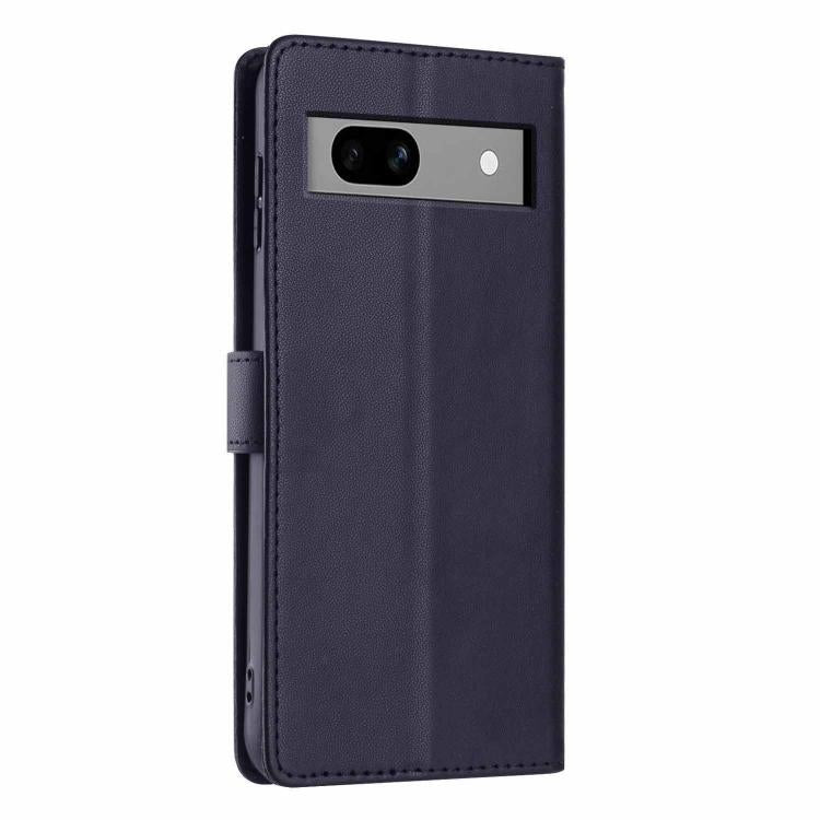 For Google Pixel 7a Tree Cat Embossed Flip Vegan Leather Phone Case