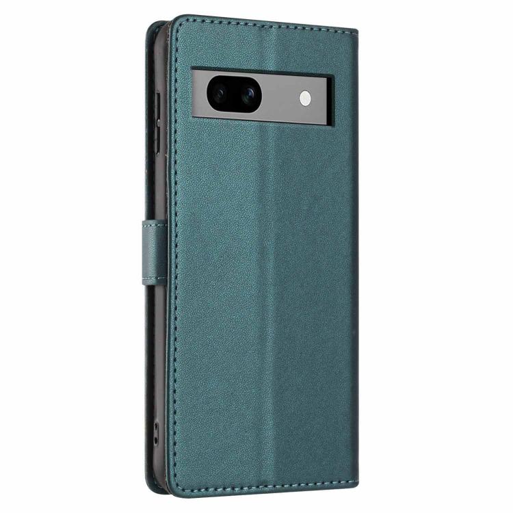 For Google Pixel 7a Tree Cat Embossed Flip Vegan Leather Phone Case