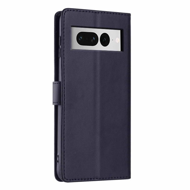 For Google Pixel 7 Pro Tree Cat Embossed Flip Vegan Leather Phone Case