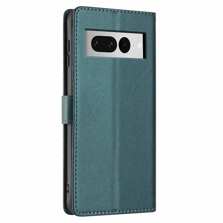 For Google Pixel 7 Pro Tree Cat Embossed Flip Vegan Leather Phone Case