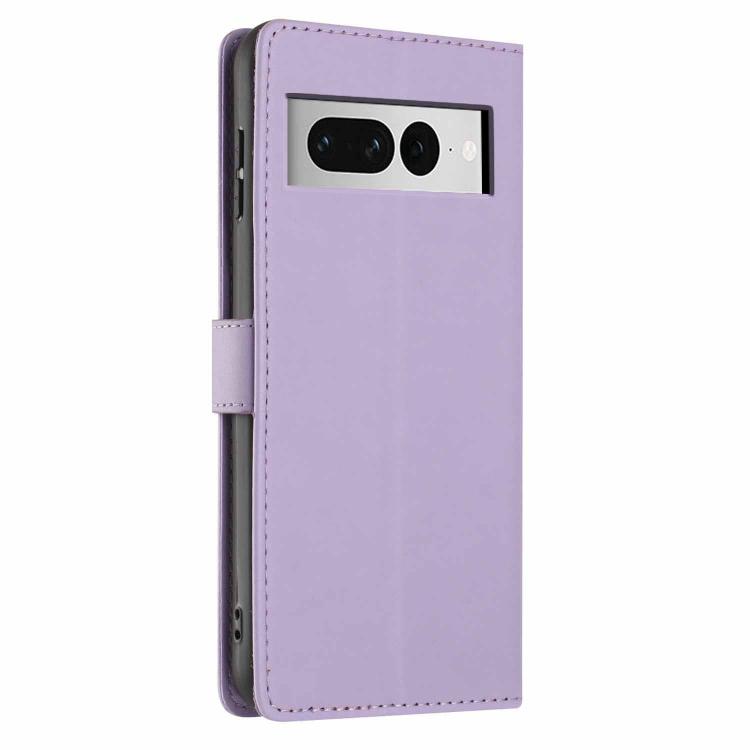 For Google Pixel 7 Pro Tree Cat Embossed Flip Vegan Leather Phone Case