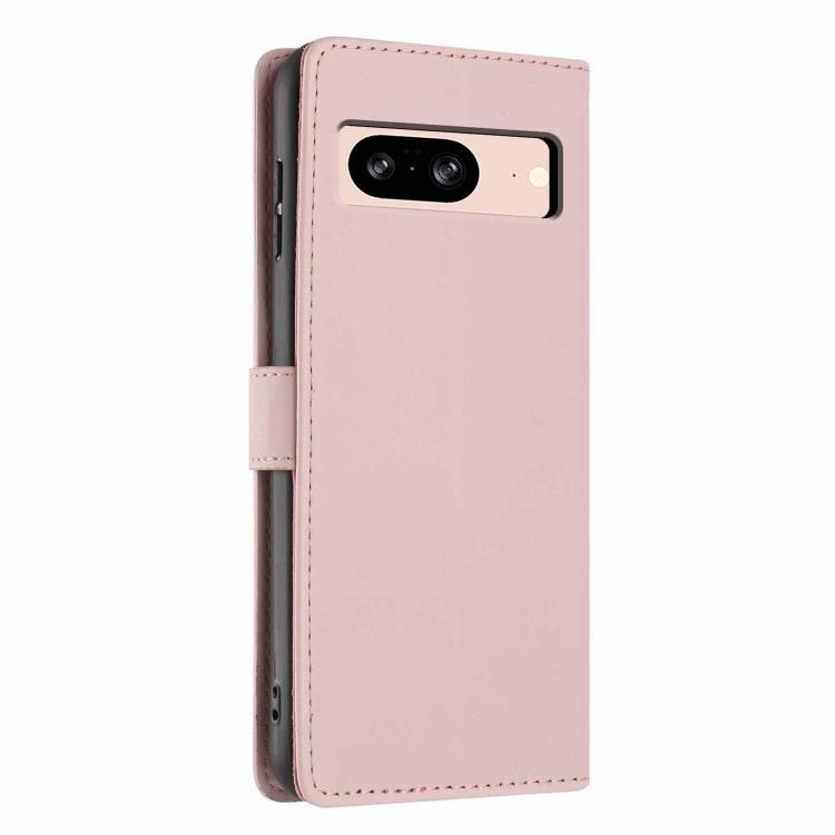 For Google Pixel 8 Tree Cat Embossed Flip Vegan Leather Phone Case