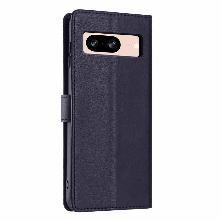 For Google Pixel 8 Tree Cat Embossed Flip Vegan Leather Phone Case