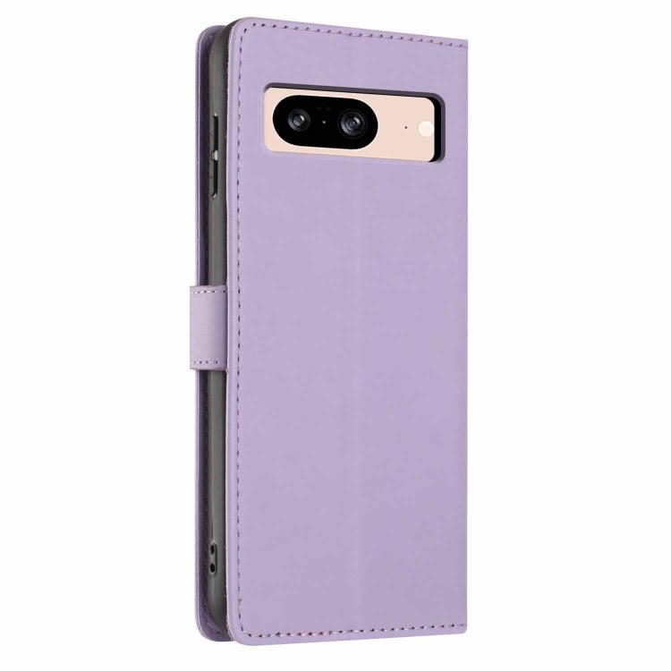 For Google Pixel 8 Tree Cat Embossed Flip Vegan Leather Phone Case