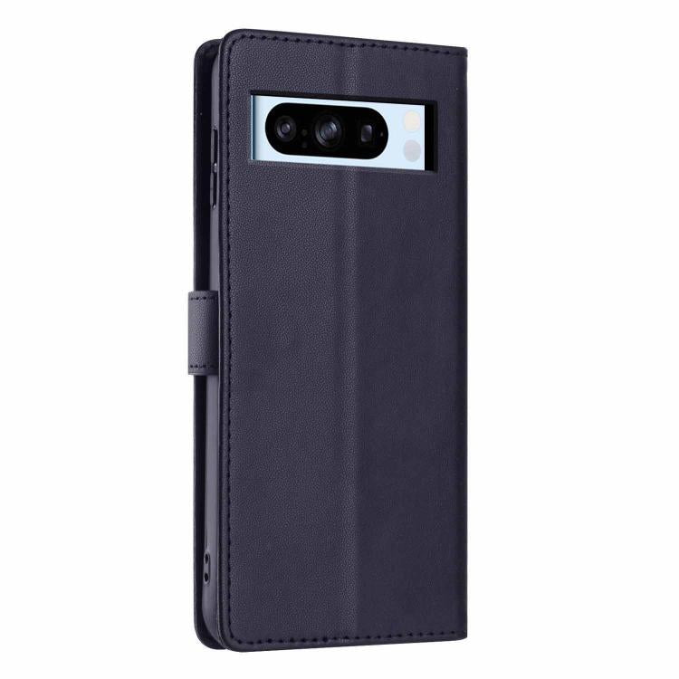 For Google Pixel 8 Pro Tree Cat Embossed Flip Vegan Leather Phone Case