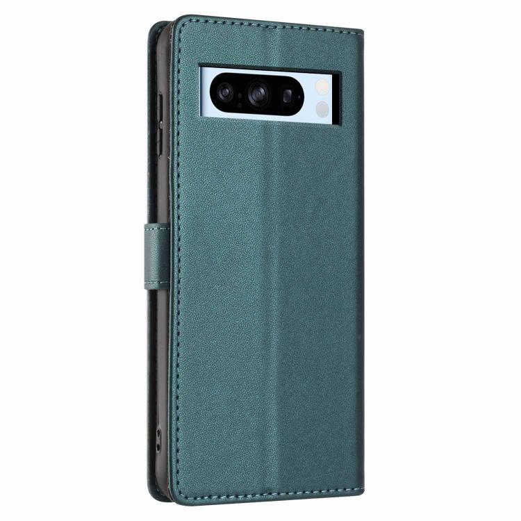For Google Pixel 8 Pro Tree Cat Embossed Flip Vegan Leather Phone Case