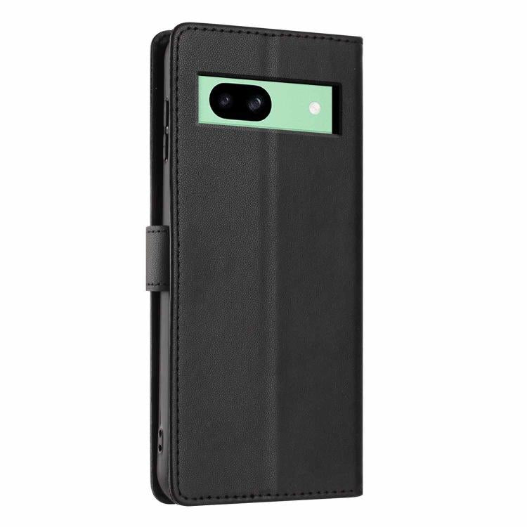 For Google Pixel 8a Tree Cat Embossed Flip Vegan Leather Phone Case