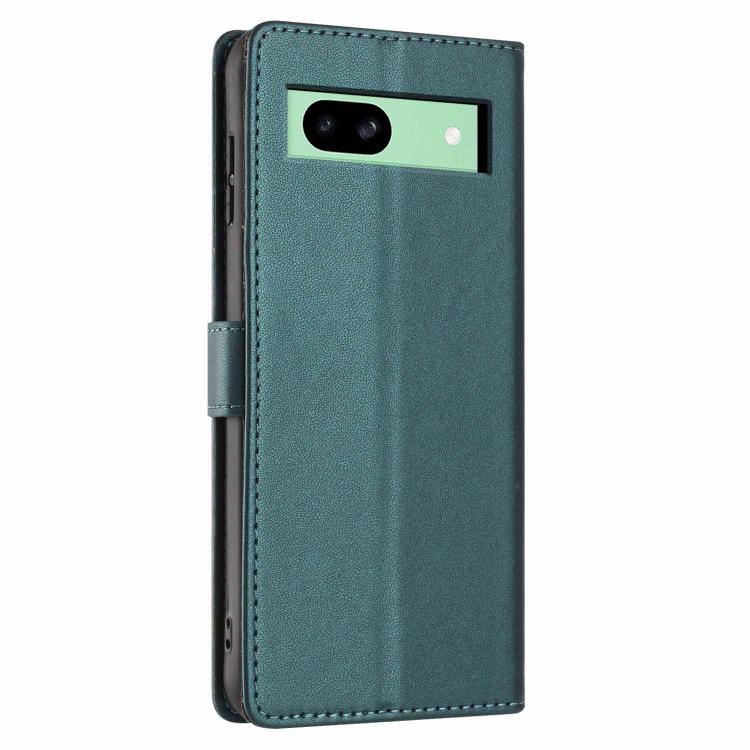 For Google Pixel 8a Tree Cat Embossed Flip Vegan Leather Phone Case
