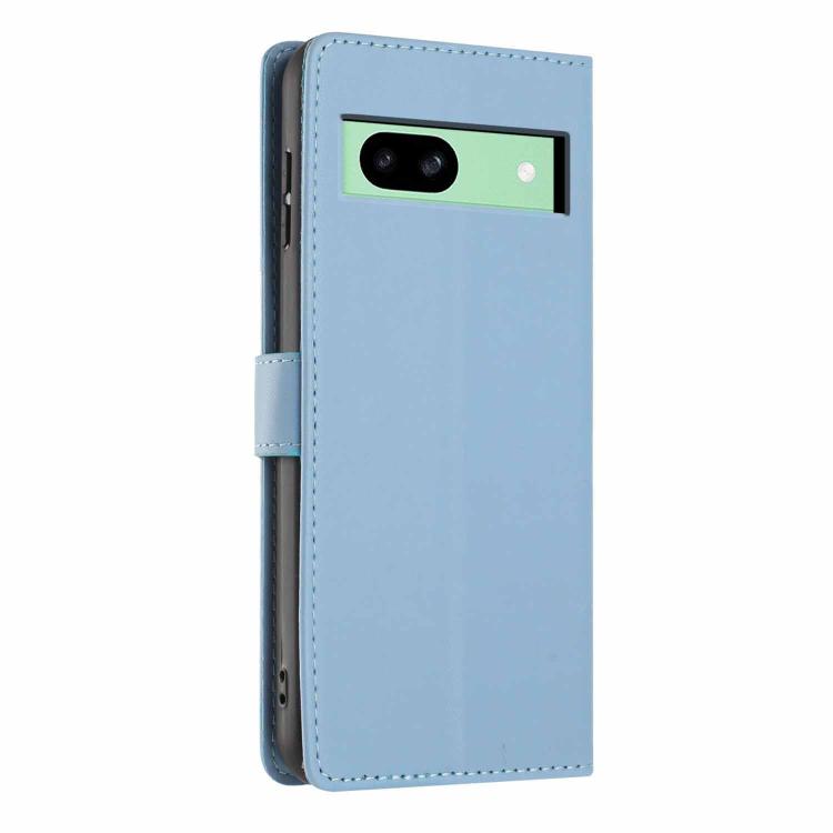 For Google Pixel 8a Tree Cat Embossed Flip Vegan Leather Phone Case