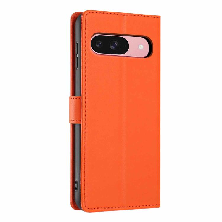 For Google Pixel 9 / 9 Pro Tree Cat Embossed Flip Vegan Leather Phone Case
