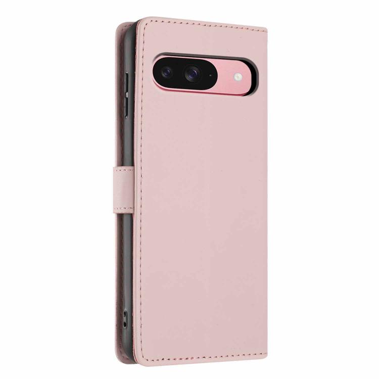For Google Pixel 9 / 9 Pro Tree Cat Embossed Flip Vegan Leather Phone Case
