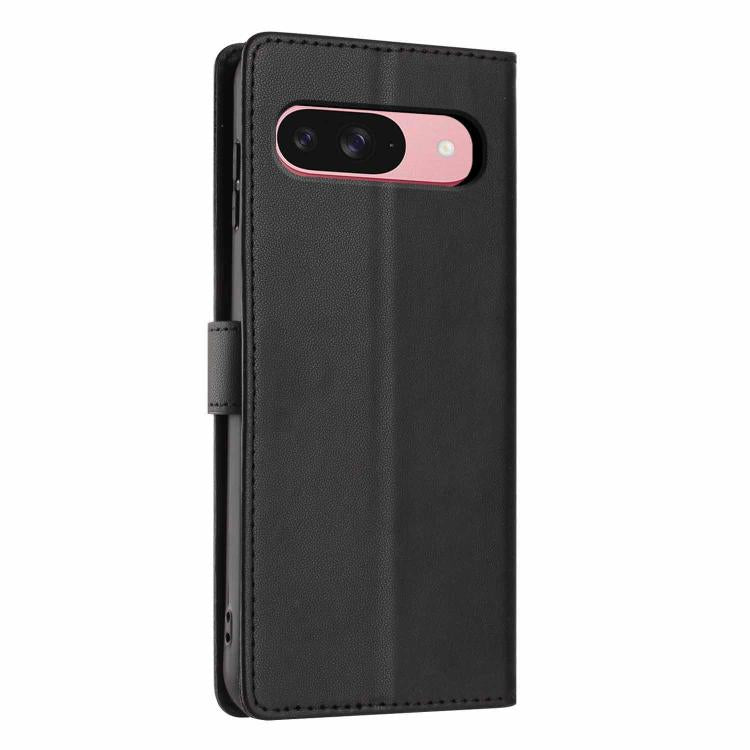 For Google Pixel 9 / 9 Pro Tree Cat Embossed Flip Vegan Leather Phone Case