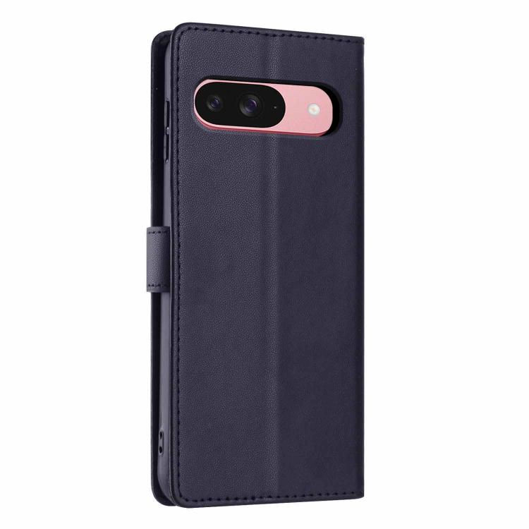 For Google Pixel 9 / 9 Pro Tree Cat Embossed Flip Vegan Leather Phone Case