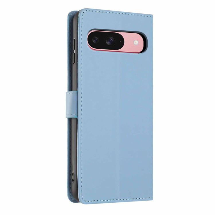 For Google Pixel 9 / 9 Pro Tree Cat Embossed Flip Vegan Leather Phone Case